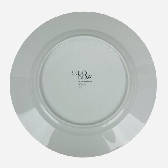 Studio Nova Garden Court 12" Chop Plate Round Serving Platter Blue Tulips Y0309 - Picture 2 of 5